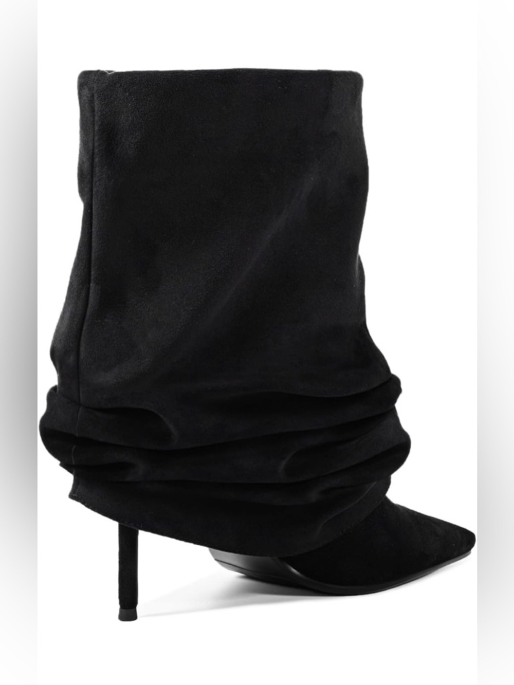Women's slouchy ankle boots with a pointed toe - Picture 3 of 8